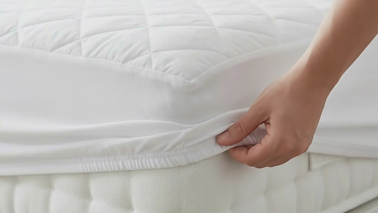 Cotton Percale Mattress Protector 30cm Deep