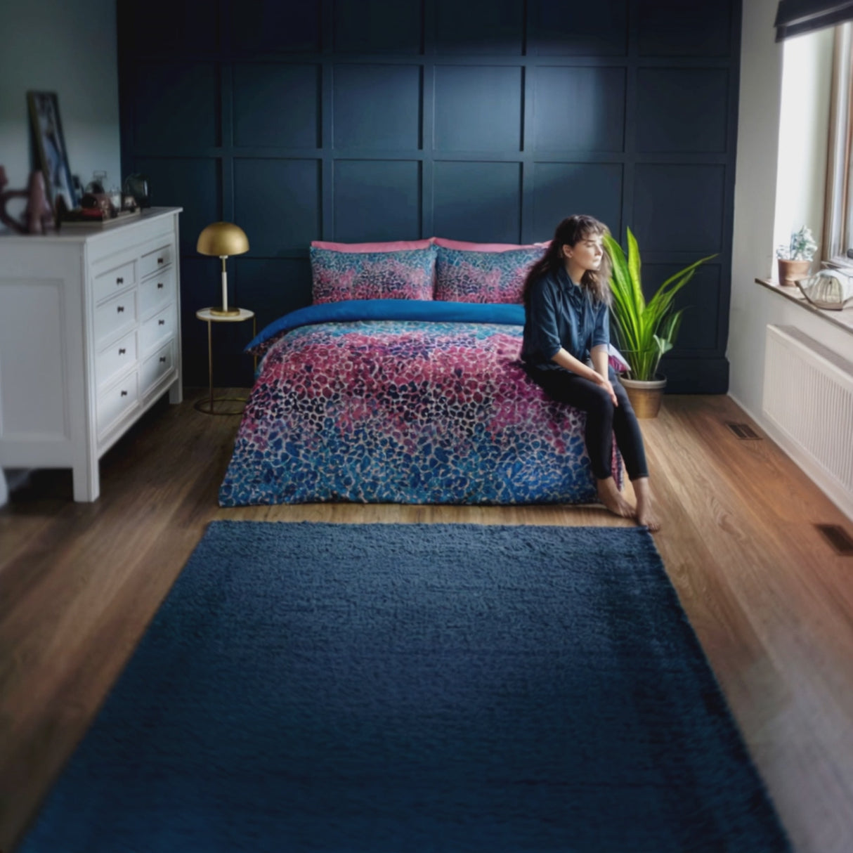 Satin Animal Print Duvet Cover Set by Catherine Lansfield