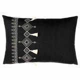 Pritta 100% Cotton Black Cushion Cover 40cm x 60cm - additional product view 1