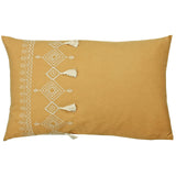 Pritta 100% Cotton Mustard Cushion Cover 40cm x 60cm - additional product view 1