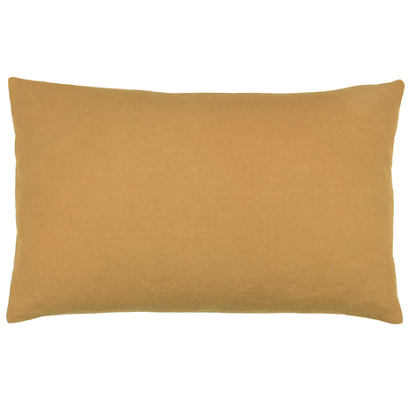 Pritta 100% Cotton Mustard Cushion Cover 40cm x 60cm - additional product view 2