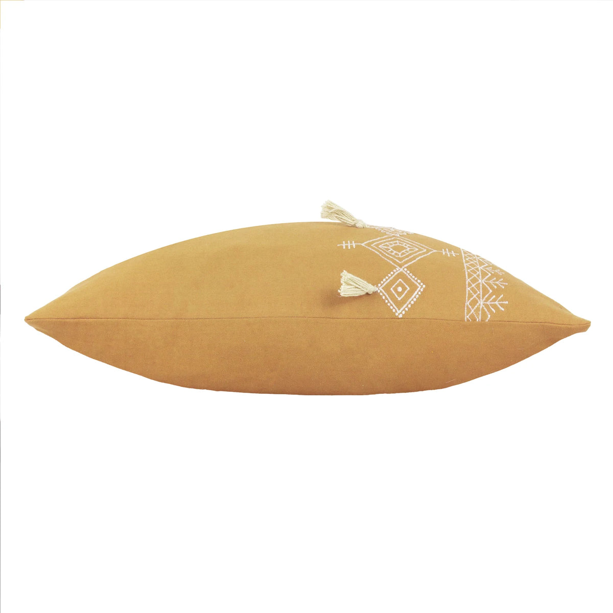 Pritta 100% Cotton Mustard Cushion Cover 40cm x 60cm - additional product view 3