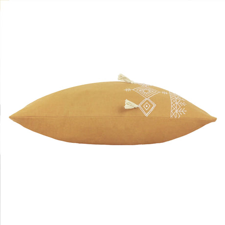 Pritta 100% Cotton Mustard Cushion Cover 40cm x 60cm - additional product view 3