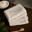 Catherine Lansfield Quick Dry Cotton Face Cloths 4 Pack 30x30cm - Natural