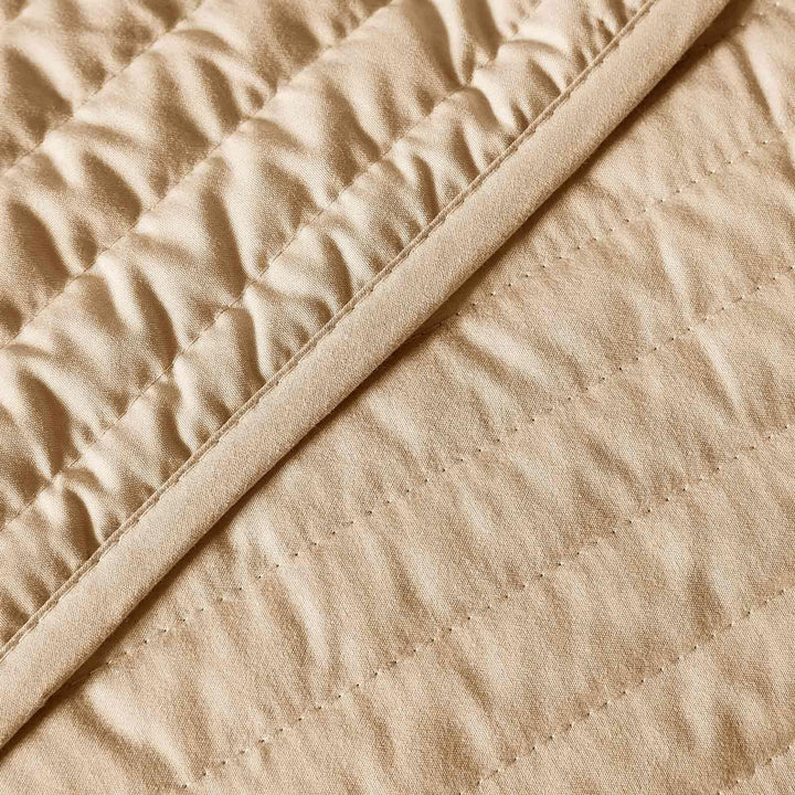 Quilted Lines Bedspread Natural - Ideal
