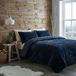 Rabbit Faux Fur Duvet Cover Set - Charcoal