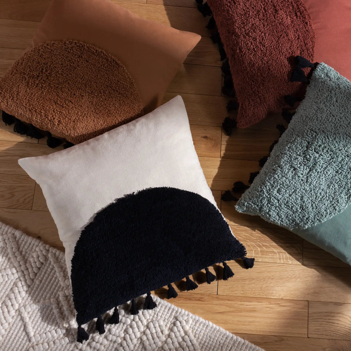 Radian 100% Cotton Cinnamon Cushion Cover 45cm x 45cm - additional product view 6