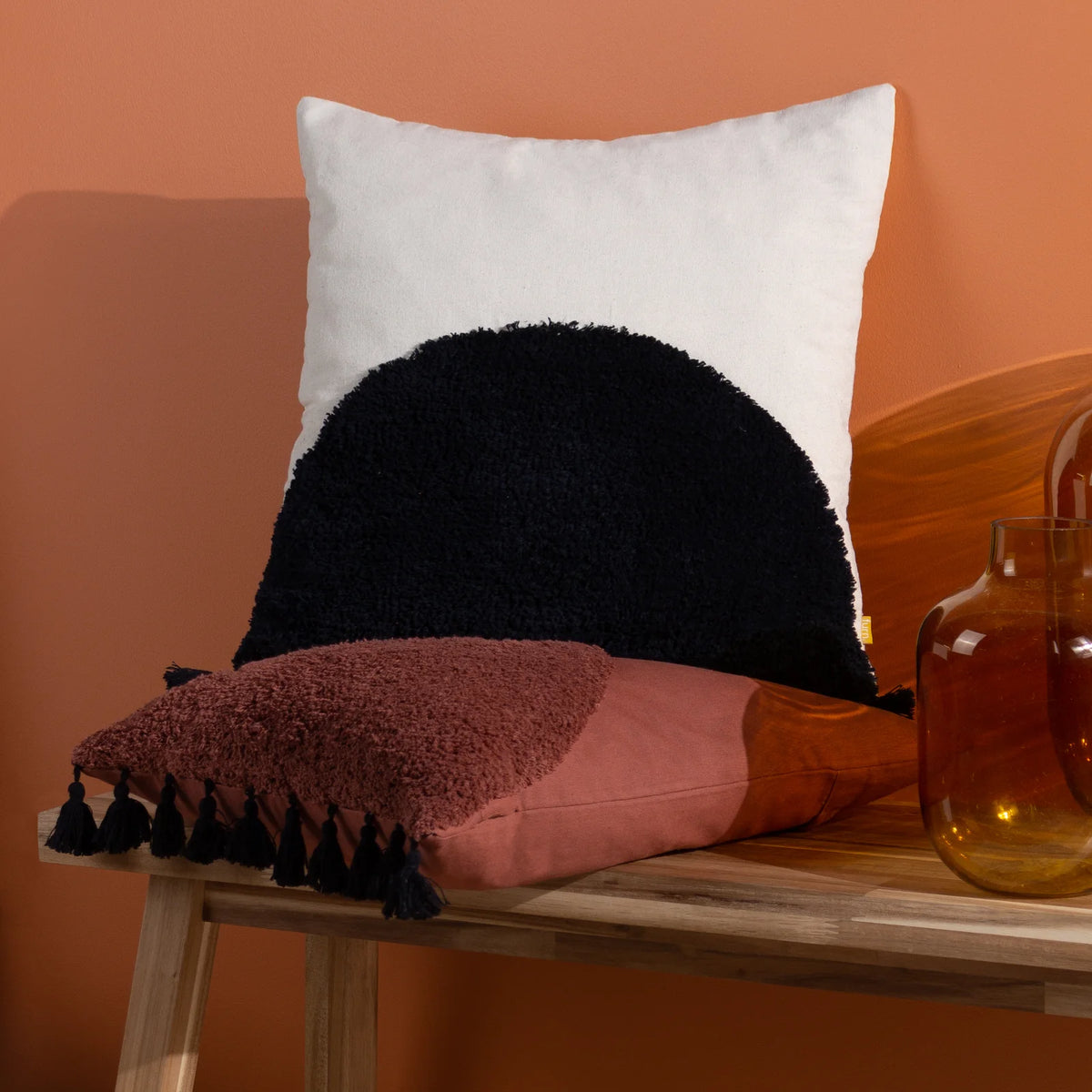 Radian 100% Cotton Brick Cushion Cover 45cm x 45cm - additional product view 6