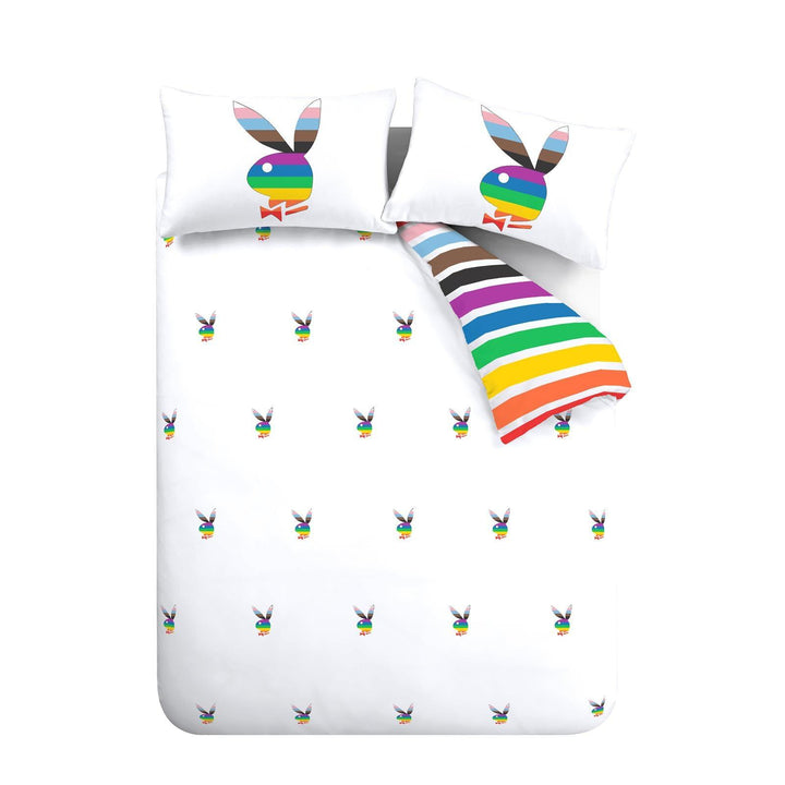 Rainbow Bunny Reversible Duvet Cover Set - Ideal
