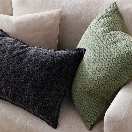 Ramas 100% Cotton Black Cushion Cover or Filled Cushion 40cm x 60cm - additional product view 6