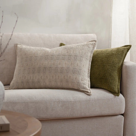Ramas 100% Cotton Chalk Cushion Cover or Filled Cushion 40cm x 60cm - additional product view 1