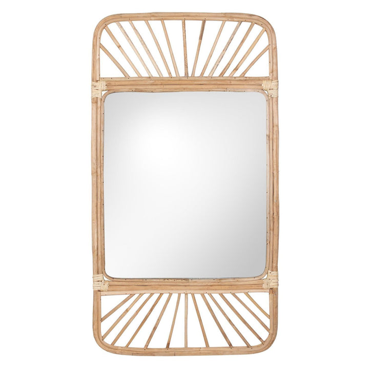 Rattan Weave Natural Wall Mirror - Ideal
