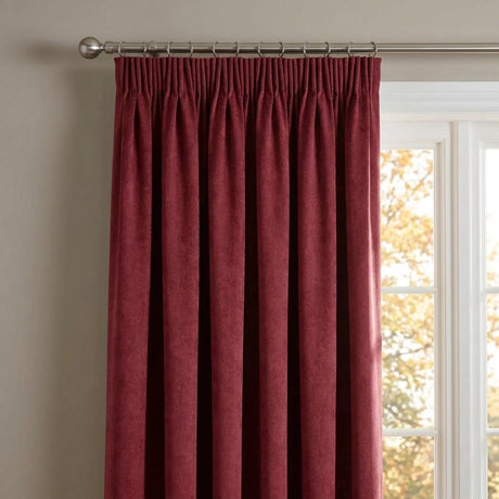 Oxford Velvet Blackout Tape Top Pencil Pleat Curtains 8