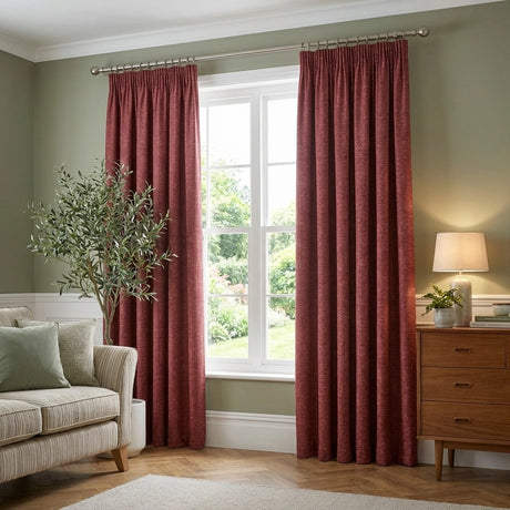 Pembrey Thermal Brushed Cotton Pencil Pleat Curtains 7