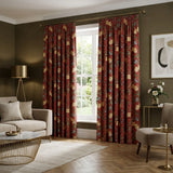 Sandringham Floral Pencil Pleat Tape Top Curtains 4