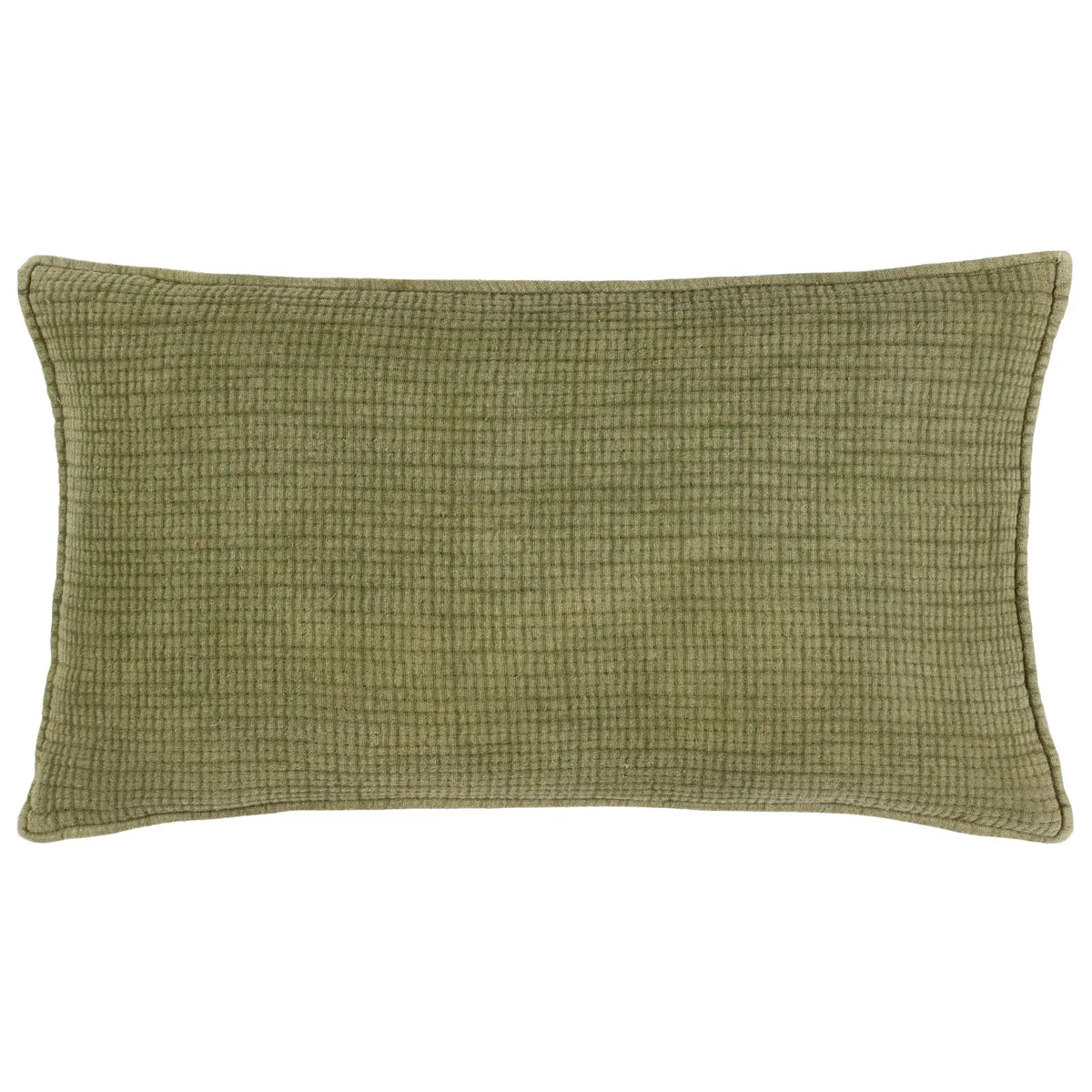 Ribble 100% Cotton Khaki Cushion Cover 40cm x 60cm - additional product view 1
