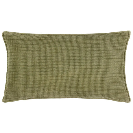 Ribble 100% Cotton Khaki Cushion Cover 40cm x 60cm - additional product view 1