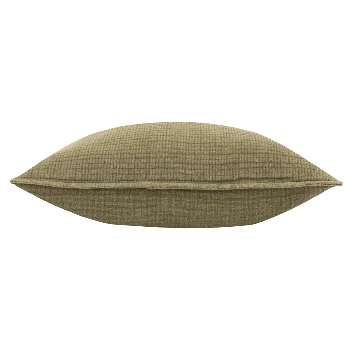 Ribble 100% Cotton Khaki Cushion Cover 40cm x 60cm - additional product view 3