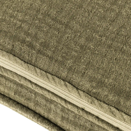 Ribble 100% Cotton Khaki Cushion Cover 40cm x 60cm - additional product view 5