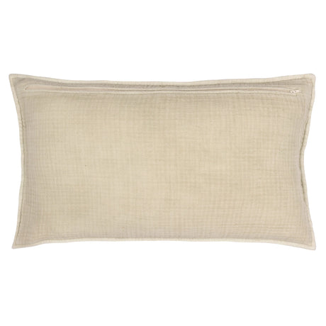 Ribble 100% Cotton Natural Cushion Cover 40cm x 60cm - additional product view 2