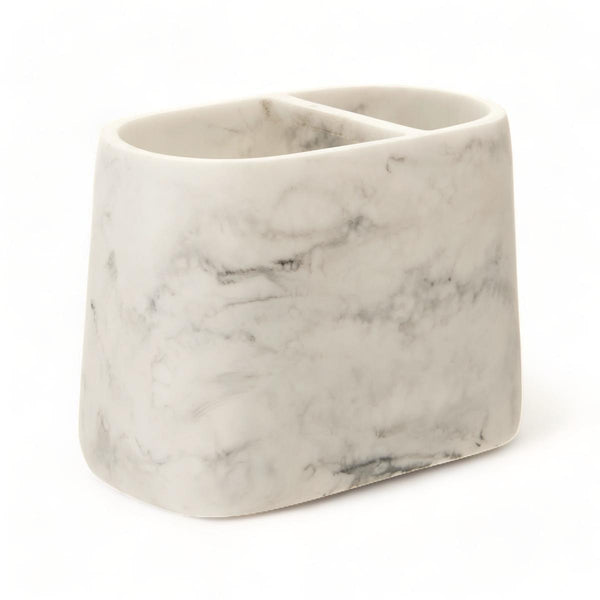 Riviera Marble Effect Toothbrush Holder - Ideal