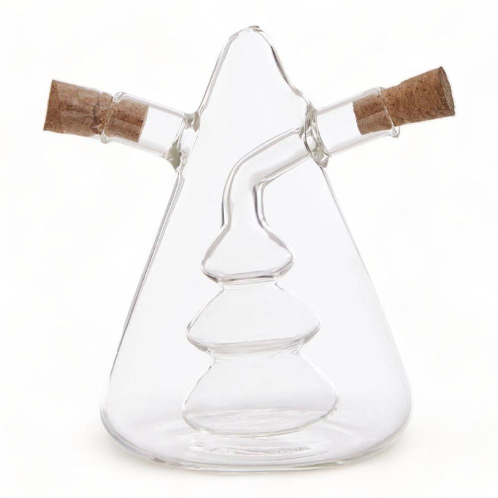 Round Glass Duo Oil + Vinegar Bottle - Ideal