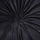 Round Pleat Black Round Filled Cushion 40cm - product image 3