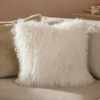 Rowan Faux Fur Cushion Cover Ecru 50 x 50cm - image 1