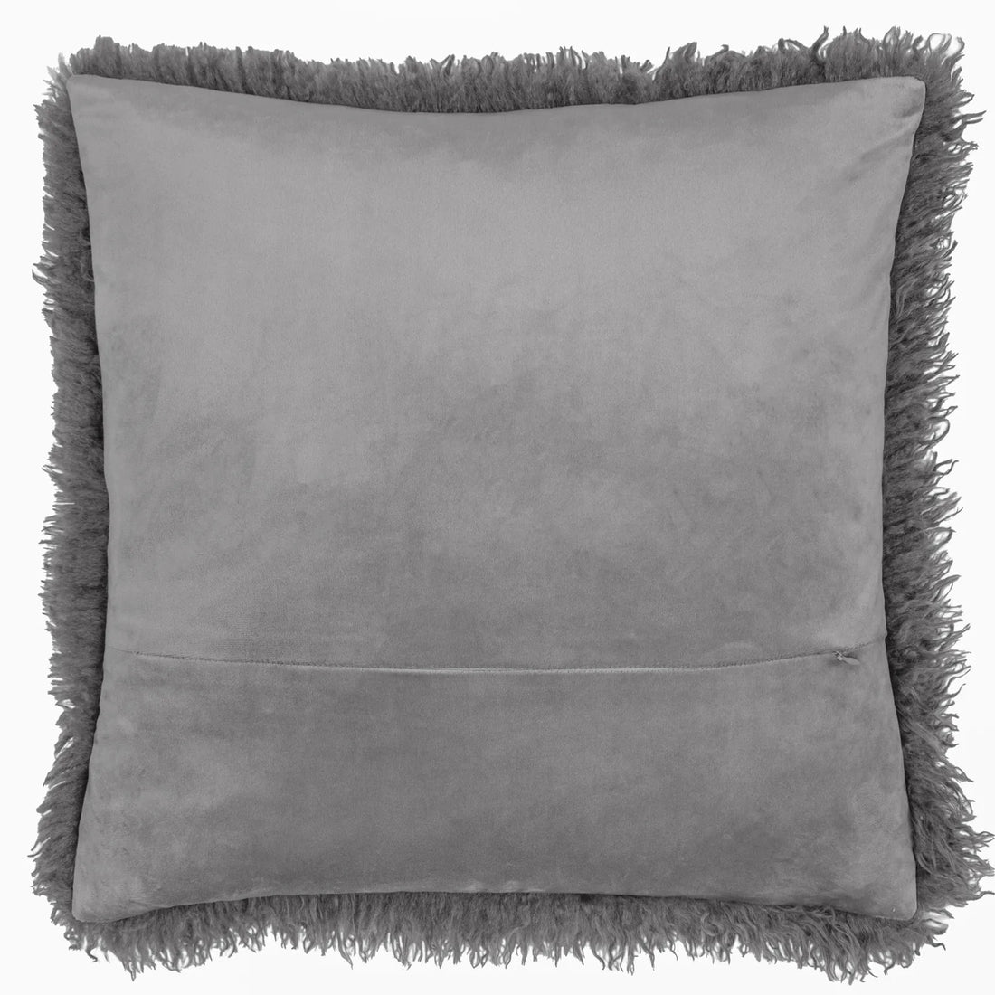 Rowan Faux Fur Cushion Cover Grey 50 x 50cm