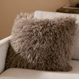 Rowan Faux Fur Cushion Cover Mocha 50 x 50cm - image 1