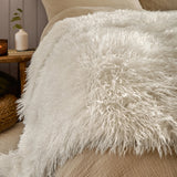 Rowan Faux Fur Throw Ecru 130 x 175cm - image 3