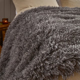 Rowan Faux Fur Throw Grey 130 x 175cm - image 3