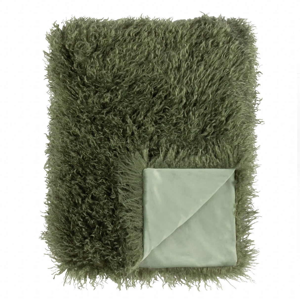 Rowan Faux Fur Throw Khaki 130 x 175cm - image 5