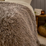 Rowan Faux Fur Throw Mocha 130 x 175cm - image 3