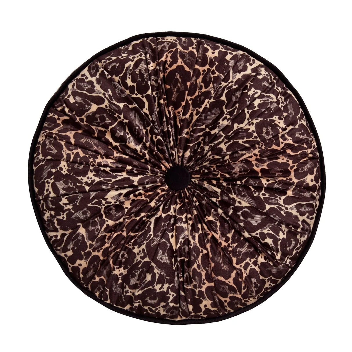 Roxy Round Pleat Gold Round Filled Cushion 40cm - product image 2