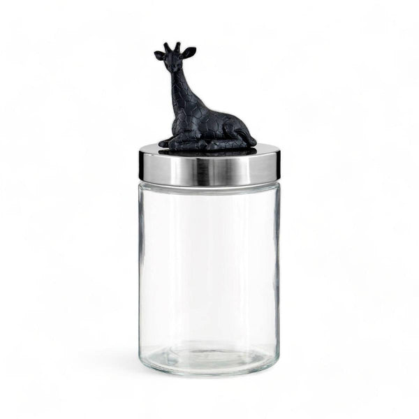 Safari Giraffe Glass Jar - Ideal
