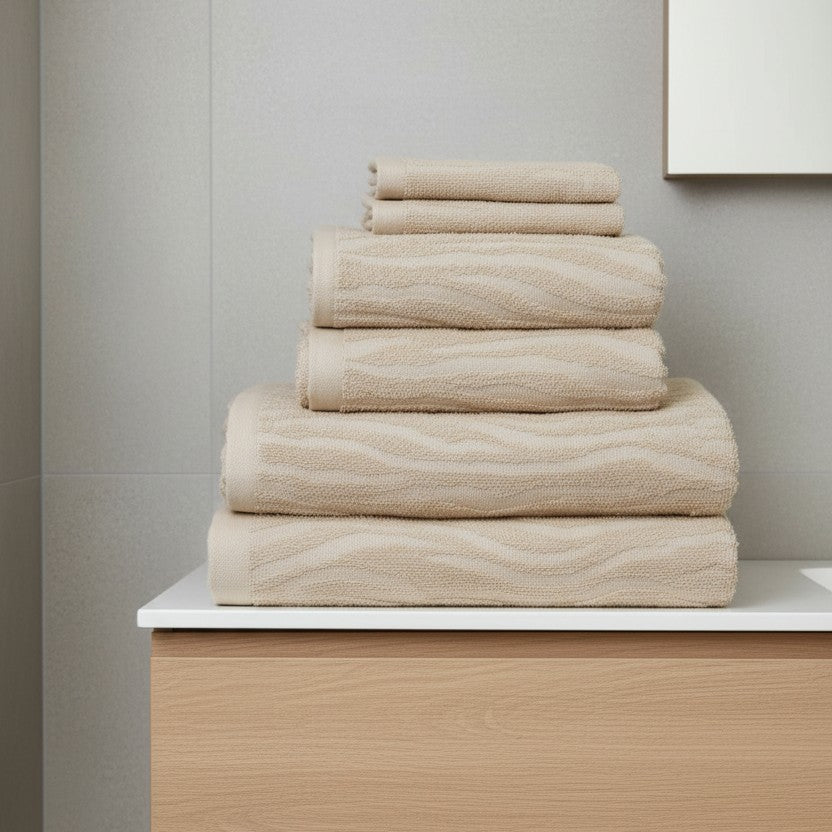 Safari 500gsm Natural Sand 100% Cotton Towels