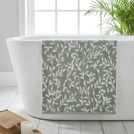 Sandringham Jacquard Leaf 550gsm Towel 11
