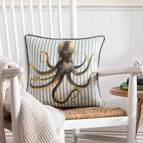 Salcombe Octopus Piped Cushion Cover Multicolour 43 x 43cm - image 1