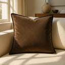 Sandhurst Velvet Cushion Cover and Filled Cushion 18" x 18" (45cm x 45cm) by Sundour