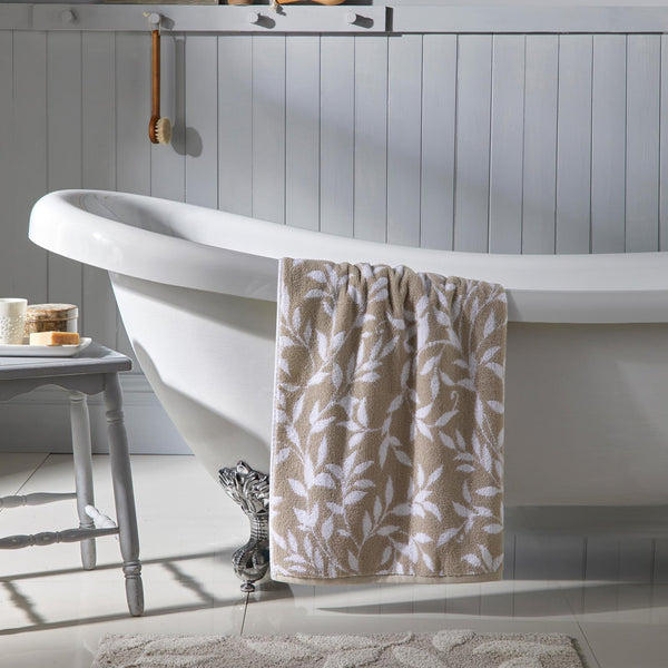 Sandringham Jacquard Towel Natural - Ideal