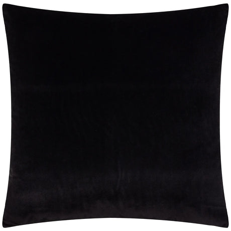 Savoy Stripe Velvet Cushion Cover Black 50 x 50cm - image 3