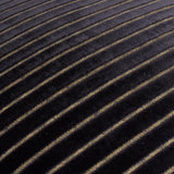 Savoy Stripe Velvet Cushion Cover Black 50 x 50cm - image 5