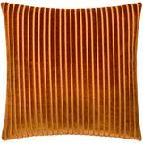 Savoy Stripe Velvet Cushion Cover Brick 50 x 50cm - image 2