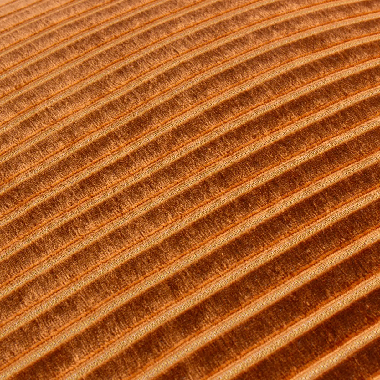 Savoy Stripe Velvet Cushion Cover Brick 50 x 50cm - image 5