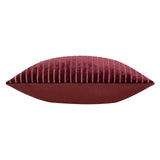 Savoy Stripe Velvet Cushion Cover Burgundy 50 x 50cm - image 4