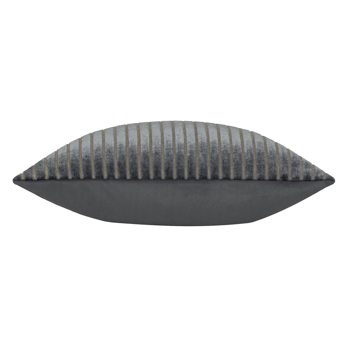 Savoy Stripe Velvet Cushion Cover Charcoal 50 x 50cm - image 4