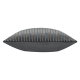 Savoy Stripe Velvet Cushion Cover Charcoal 50 x 50cm - image 4
