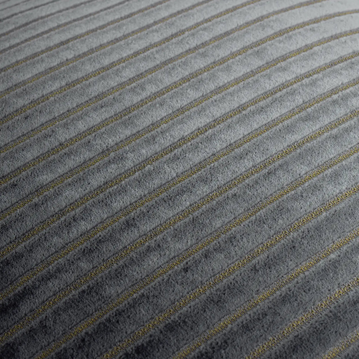 Savoy Stripe Velvet Cushion Cover Charcoal 50 x 50cm - image 5