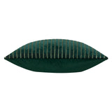 Savoy Stripe Velvet Cushion Cover Emerald 50 x 50cm - image 4